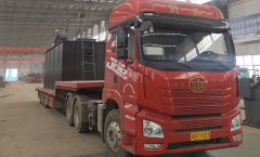 鄭州中興100噸 調(diào)節(jié)池正在裝車(chē)!